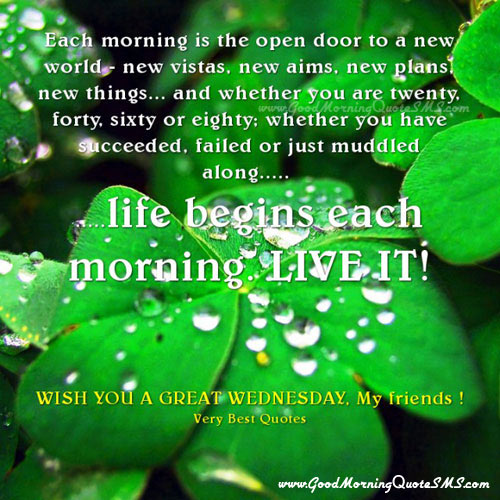 Beautiful Wednesday Morning Wishes - Happy Wednesday Picture Message Images, Wallpapers, Photos, Pictures Download