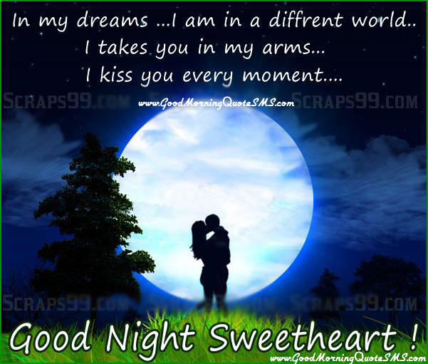 Good Night Wishes for Girlfriend, Romantic Messages Quotes for Her Images