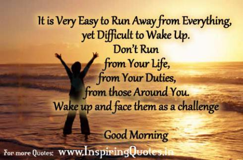 Good Morning Inspiring Quote for Friends