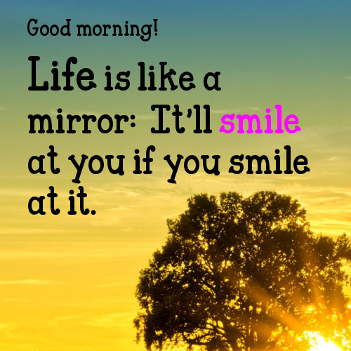 Good Morning Smile Quotes Images Wallpapers